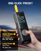 Fanttik X9 APEX Portable Air Compressor for Car Tires, 35s Fast Inflation, 150PSI Cordless Tire Inflator with Light and Power Bank, Handed Inflator for SUV, Sedan, Motorcycle, Bike, Ball, Black