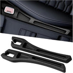Car Seat Gap Filler, 2PCS Crevice Blocker Stopper Between Vehicle Seat Console, No Drop Automotive Fill Crevice Guard Interior Accessories, Universal for SUV Truck Sedan (Black)