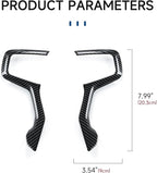 Car ABS Carbon Fiber Trim Sticker Interior Decal for 2019-2025 Chevy Silverado Blazer | for 2021-2024 Tahoe Suburban 1500 2500 3500 HD Accessories