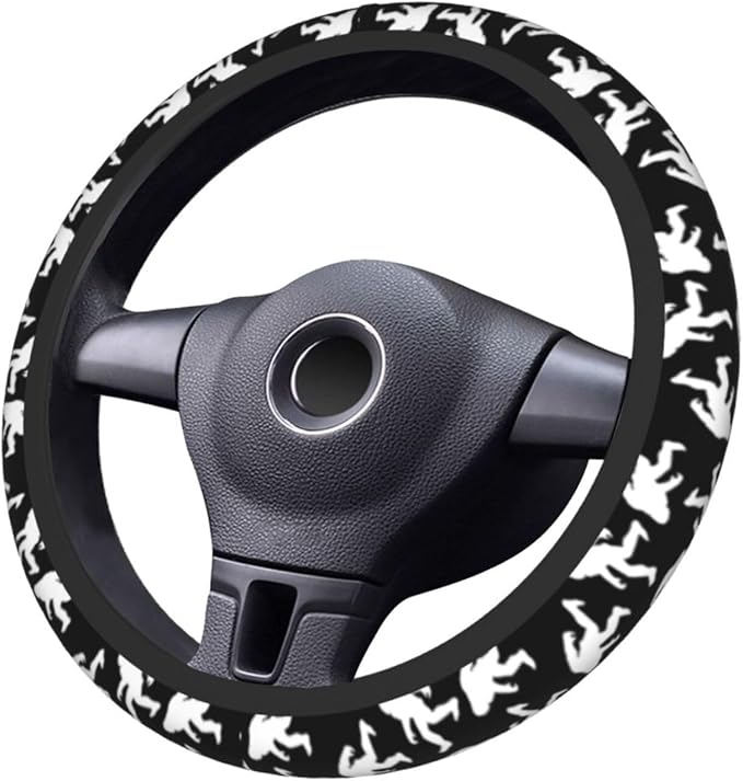 Bigfoot Steering Wheel Cover Car Accessories Cute for Women Girls Girly Universal 15 Inch Neoprene Auto Interior Decor Anti Slip Car Truck Protector