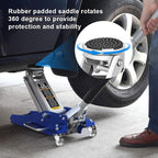 T815016L Torin Hydraulic Low Profile Aluminum and Steel Racing Floor Jack with Dual Piston Quick Lift Pump, 1.5 Ton (3,000 lb) Capacity, Blue, T815016L