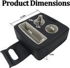 Car Back Seat Cup Holder, Leather Non-Slip Vehicle Rear Seat Drinks Tray Storage Organizer, Automotive Backseat Cup Holder Tray Expander, Universal for SUV Automobile Truck
