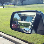 Rectangular Blind Spot Mirror, HD Glass Frameless Stick on Adjustabe Convex Wide Angle Rear View Blind Spot Car Mirror for Car Blind Spot, Pack of 2