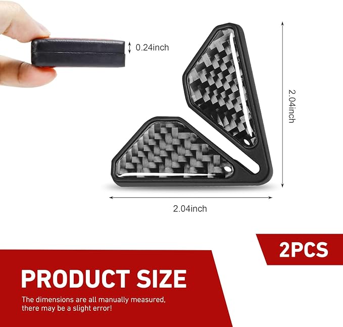 2 PCS Car Door Corner Edge Guards, Anti-collision Carbon Fiber Door Corner Stickers, Self-Adhesive Auto Decorative Edge Protector, Modificative Exterior Accessories for Most Cars (Black #02)