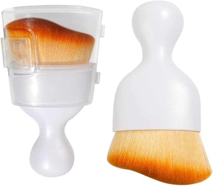 Car Interior Detailing Brush,Soft Bristle Cleaning Brush Car Detailing Brush Dusting Brush,Car Interior Cleaning Tool,Auto Detail Brush Car Dash Duster Brush (White with Cap)