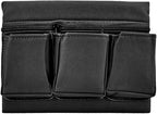 Car Window Armrest Storage Box, Leather Auto Side Door Arm Rest Pad Organizer with Multiple Pocket, Multifunctional Vehicle Armrest Elbow Pad Storage Bag, Universal Fit (Black)