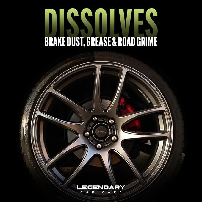 Legendary Wheel Cleaner Spray 16oz - Deep Cleaning Formula for All Wheel & Rim Finishes - Removes Brake Dust, Dirt & Grime