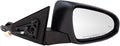Passenger Side Mirror Assembly Electric Adjustment Heated No Memory Black Compatible with 2016-2017 Toyota Camry with Blind Spot Indicator TO1321375