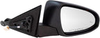 Passenger Side Mirror Assembly Electric Adjustment Heated No Memory Black Compatible with 2016-2017 Toyota Camry with Blind Spot Indicator TO1321375
