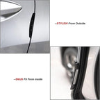 4Pcs Car Door Edge Guards Moulding Trim Edge Anti-Collision Strip Scratch Guard Car Door Protector for Most Cars (Black)