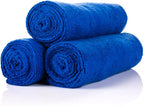 Sport & Workout Towel - Gym, Exercise, Fitness, Spa, Ultra Soft, Super Absorbent, Fast Drying Premium Microfiber, 320gsm, 16in x 27in, Royal Blue (3-Pack)