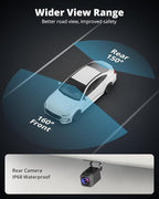 E4 4K Dash Cam Front and Rear, WiFi Front 4K Rear 1080P Dual Dash Camera for Cars, Mini Dashcam with APP Control, Night Vision, Parking Mode