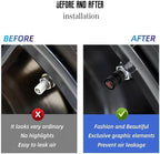 Car Wheel Tire Valve Stem Caps Compatible with ST line Fashion Tire Air Caps Cover