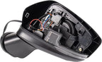 Driver & Passenger Side Power Mirror Set Smooth Black without Heat with Blind Spot Indicator Compatible with 2017-2021 Mazda 6 MA1320231 MA1321231
