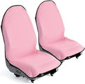 Car Seat Towel Cover for Post Gym Workout, Running, Swimming, and Hiking, 2 Pack Universal Fit Anti-Slip Waterproof Sweating Bucket Seat Protector for Cars, SUVs and Trucks, Pink