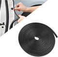 Car Door Edge Guards, 32FT Universal Rubber Seal Protector U Shape Edge Trim, Black