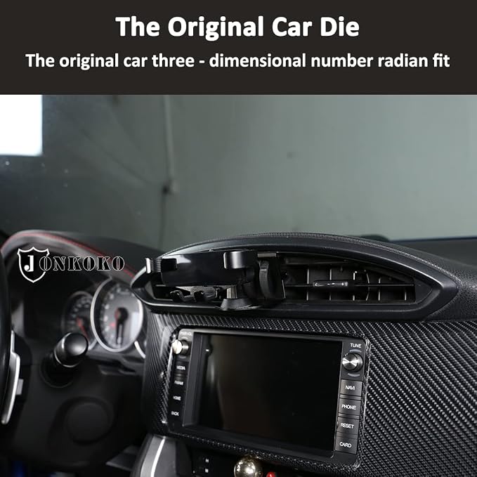 Alumium Alloy Adjustable Anti-Shake Stabilizer Phone Mount for Subaru BRZ Toyota 86 2013-2022 Car Mount Phone Holder Desk Stand (for BRZ 86 2013-2020-B)