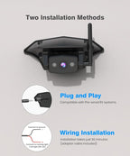 8.2'' RV Backup Camera Wireless: Compatible with Pre-Wired RV, 1080P HD Monitor with CarPlay, Voice Control, IR Night Vision, DVR Recording Back Up Camera for Camper, Trailer, Motorhome