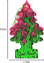 Car Air Freshener | Hanging Tree Provides Long Lasting Scent for Auto and Home | 24 Air Fresheners |Sour Power