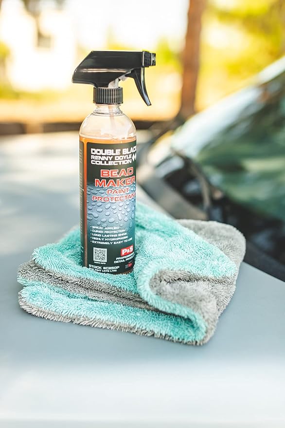 The Liquid8r, Absorbent 70/30 Blend Microfiber Drying Towel for Cars, Trucks, and SUVs, Safe for Detailing, Scratch-Free, Twist Loop, 1100 GSM, 16x16 Inches, Aqua Blue/Grey, 2-Pack