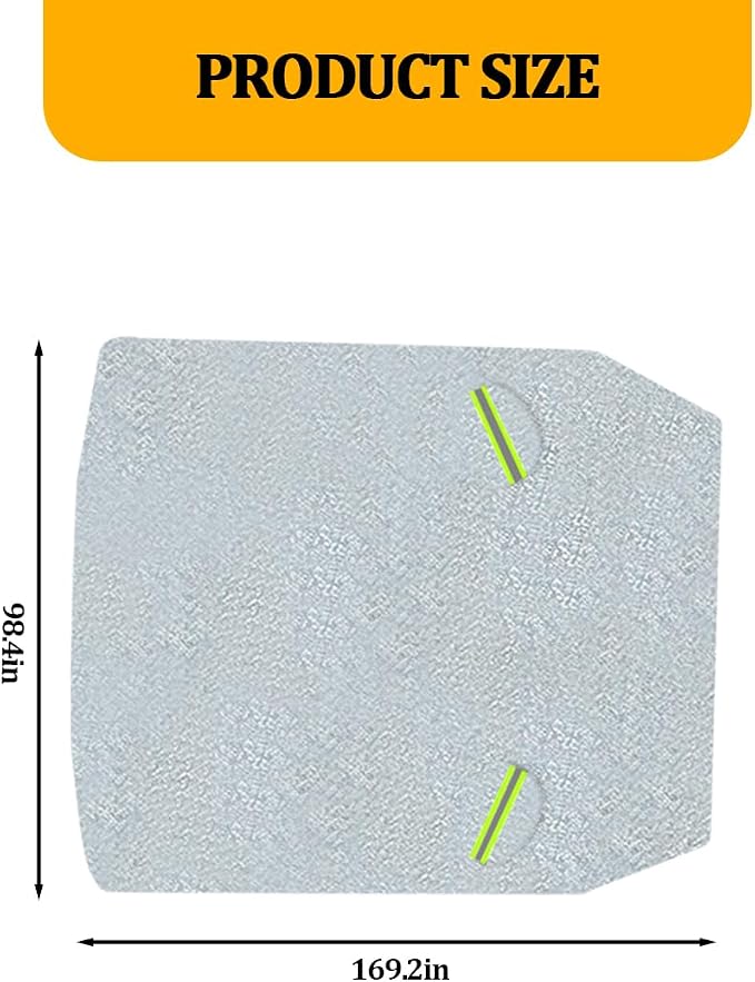 Zpana Car Windshield Snow Cover, 7-Layer Thickened Windproof Heavy Duty Vehicle Windscreen Frost Ice Cover, Automotive Exterior Snow Ice Protector, Universal for SUV RV Truck (39 × 33.9 Inches)