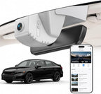 Front 4K & Rear 1080P STARVIS 2 Dash Cam for Honda Civic, Dual Channel Camera with Loop Recording, Gravity Sensor, WiFi & App, Plug & Play