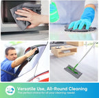 Grey Microfiber Cleaning Cloths, 100 Pack Microfiber Towels for Cars, Lint Free & Scratch-Free Bulk Cleaning Rags for House, Kitchen, Car and Shop, Absorbent Cleaning Towels 11.5 x 11.5 inch