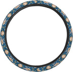 Women Sun Girls Moon Steering Wheel Covers Anti-Slip Elasticity Car Accessories Steering Wheel Protector Universal 15 Inch for Cars SUV Vehicle Truck