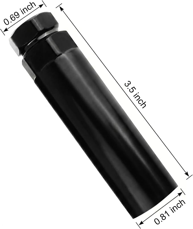 Small 6 Spline Lug Nut Socket, Car Wheel Lock Removal Tool, Replacement Lock Key for Aftermarket 6-Spline Wheel Nuts, for 19 mm (3/4 Inch) & 21 mm (13/16 Inch) Hex Socket Wrench