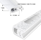 49Ft(15M) Long Car Door Edge Guards, U Shape Edge Trim Rubber Seal Protector Car Door Protection Anti-Collision Rubber Clips Easy to Cut No Need Adhesive Fit for Most Vehicles| White