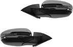 2 Piece Driver and Passenger Side Mirror Assembly Set Electric Adjustment Heated No Memory Chrome Compatible with 2012-2013 Kia Optima KI1320169 KI1321169