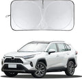for RAV4 Car Windshield Cover, Windshield Sun Shades Foldable Sunshade for Toyota RAV4 2013-2023 SUV Crossover Front Window Custom Fit Sun Visor Heatshield Protector Car Accessories