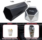 Car Trash Can with Lid, Garbage Bin for Women, Cute Interior Accessories for Seat Cup Holder, Organization Car Must Haves Essentials Mini Trash Can with Garbage Bag