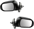2 Piece Driver and Passenger Side Mirror Assembly Set Electric Adjustment Non-Heated No Memory Black Compatible with 2012-2015 Toyota Tacoma TO1320283 TO1321283