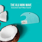 Hanging Car Air Freshener | Tropical Beach Coconut Surf Wax Scent Mini Wave | Long Lasting Car Freshener, Closet and Beyond | Made In USA | 3 Pack (Blue)