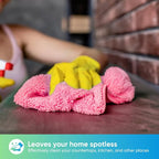 Pink Microfiber Cleaning Cloth, 12 Pack Premium Microfiber Towels for Cars, Lint Free, Scratch-Free, Highly Absorbent, Reusable Cleaning Rags for Car, Household, Kitchen, Window, 11.5"X11.5"