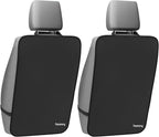Kick Protector Mats, Black, Waterproof PVC, Back Seat Protector for Kids, Universal Fit, 2 Pack