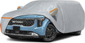 Car Cover for 2015-2026 Kia Carnival MPV/Sedona, Waterproof Custom-fit All Weather Sun Rain UV Dust Snow Protection Outdoor Carnival Full Car Cover with Door Zipper and Cotton Lining-Grey