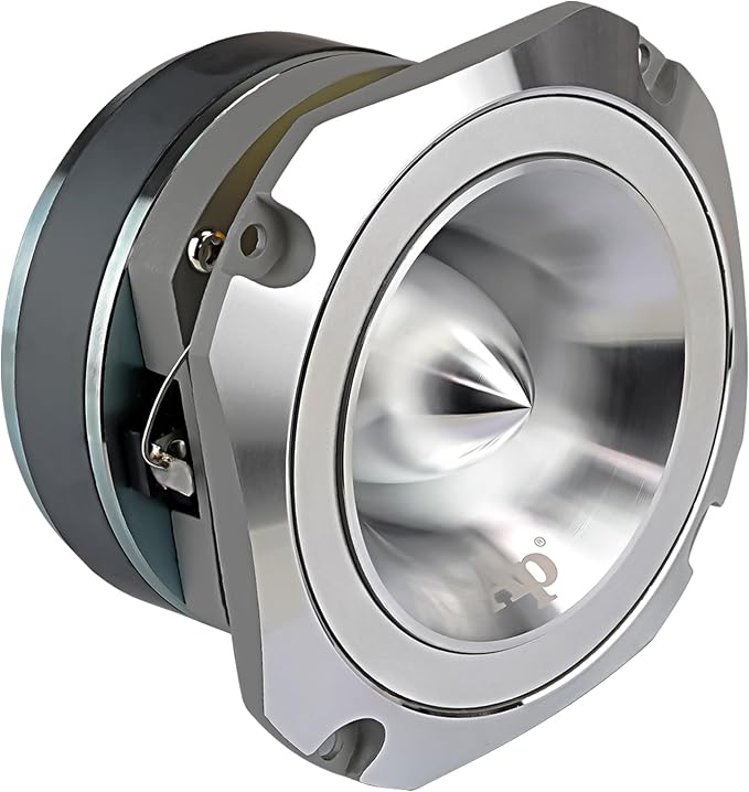 Heavy Duty Super Tweeter (ATR-4053), 400 Watts, Die Cast Aluminum Frame, Metallic, Diamond Chrome Cutting Fnish, 1.5” Kapton Voice Coil, 4-8 Ohms