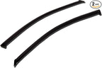 WV-034-4 Outside Mount Window Visor Deflector Rain Guard Dark Smoke 2-pc Set, Compatible with 1986-1994 Pontiac Sunbird Coupe