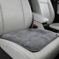 Car Seat Cushion, Breathable Soft Auto Front Seats Protector Pad for Comfortable Driving, Warm Vehicle Interior Driver Seat Non-Slip Decorative Accessory for Most Cars(Gray)