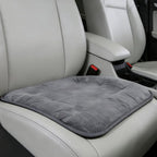Car Seat Cushion, Breathable Soft Auto Front Seats Protector Pad for Comfortable Driving, Warm Vehicle Interior Driver Seat Non-Slip Decorative Accessory for Most Cars(Gray)