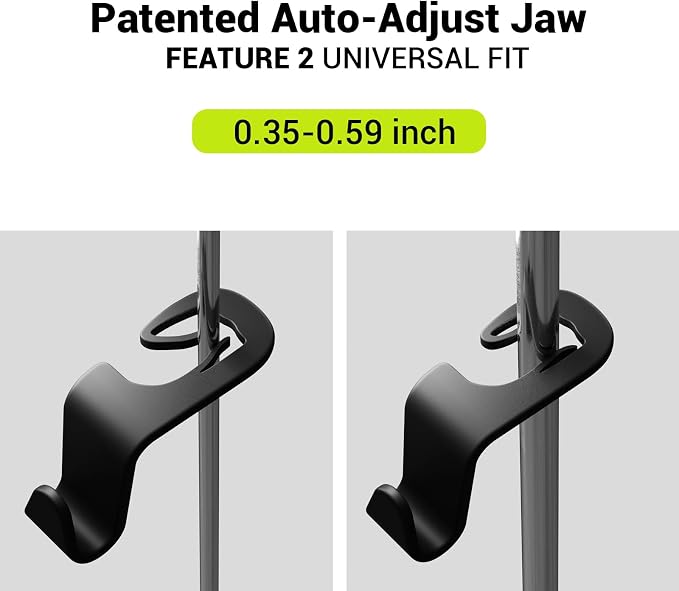 Car Seat Headrest Hook 4 Pack,Purse Holder Hook for Car Organizers and Storage,Car Organization Accessories for Women Road Trip Essentials,Long