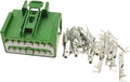 Automotive Connectors 1-20 Sets 16 Pin Hi*/gh Quality Auto Wiring Terminal Male Female Socket Car Unsealed Wiring Connector 7283-6453-60 7282-6453-60 DJ71612-2.2-11 DJ71612-2.2-21 Connectors(Male set)