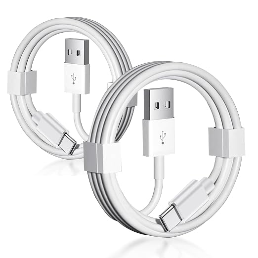 2 Pack USB A to USB C Cable for Airpods Pro 2nd, iPhone 16e 17 Air 16 15,16 15 Pro Max,16 15 Plus Car Carplay Data Cable, iPad USB C 10th Mini 6th Gen,MacBook Air,Samsung,LG Charger Charging Cord