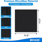 Microfiber Cleaning Cloth, 10 Pack Reusable Microfiber Towels for Cars Lint Free Cleaning Shop Towel Rags for Home Kitchen Automotive Bar Mechanic Restaurant Garage, 11.5"x 11.5", Black