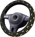 Bee Bee Keeper Cute Mini Yellow Honey Steering Wheel Cover Car Accessories Cute for Women Girls Girly Universal 15 Inch Neoprene Auto Interior Decor Anti Slip Car Truck Protector