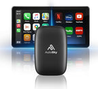 AI Box Lite Flex – Wireless CarPlay & Android Auto Adapter with Selectable Streaming Apps (Netflix, Hulu, Disney+, Prime Video & More) – Plug & Play, Touchscreen Required