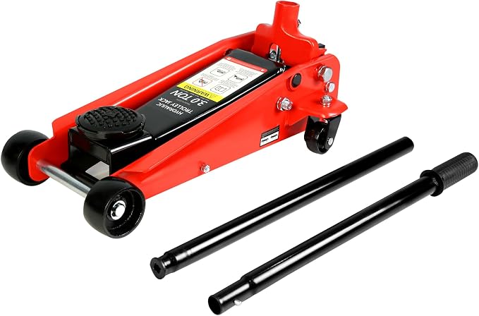 Floor Jack 3 Ton(6,000 lbs) Low Profile Capacity Fast Lift Service Jack Steel Heavy Duty Hydraulic Car Jack with Quick Lift Pump for Sport Utility Vehicle, Lifting Range 5.1"-20",Blue