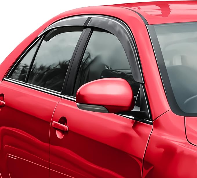 Voron Glass Tape-on Rain Guards for Toyota Camry 2007-2011, Window Deflectors, Vent Window Visors, 4 Pieces - 100882